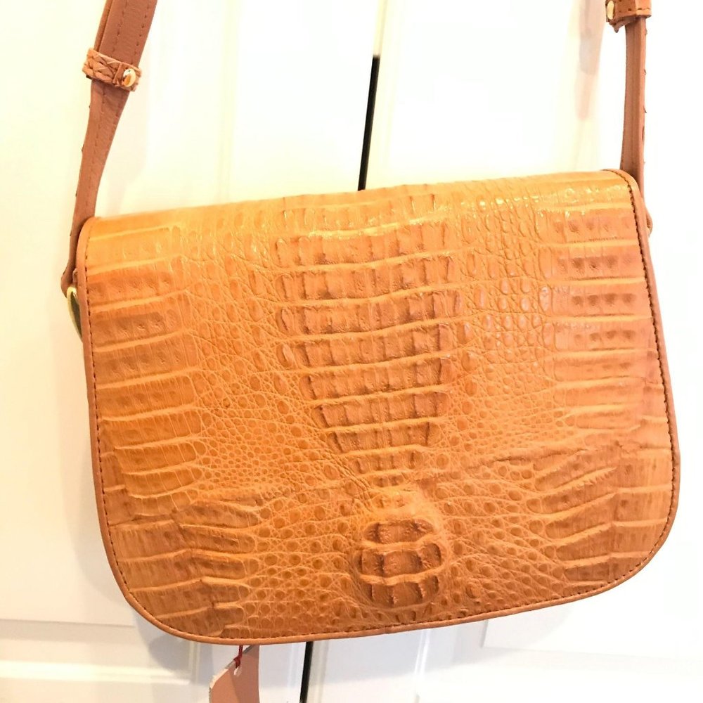 MARINA MR Crocodile shoulder bag Croco Leather bag - Picture 16 of 16